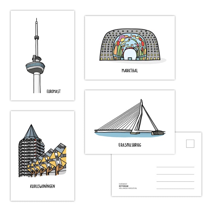 Ansichtkaarten Rotterdam (set van 4) — product photo